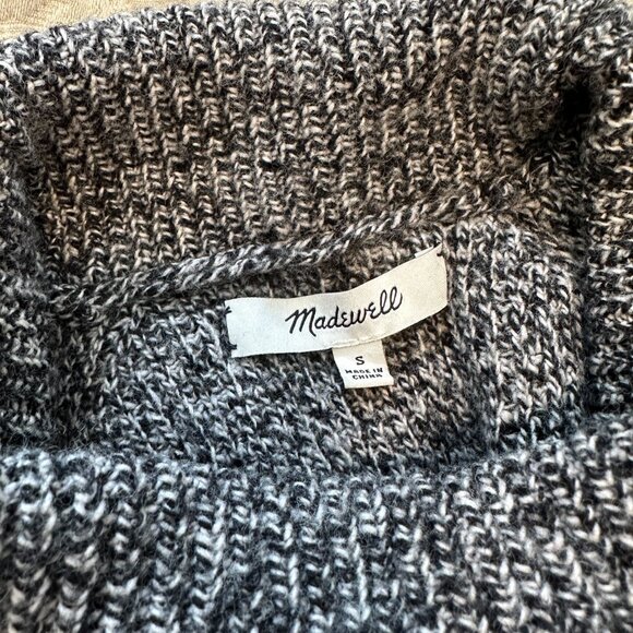 Eastbrook Wool-Blend Turtleneck Open Back Ribbed Sweater, Size S - Picture 5 of 7